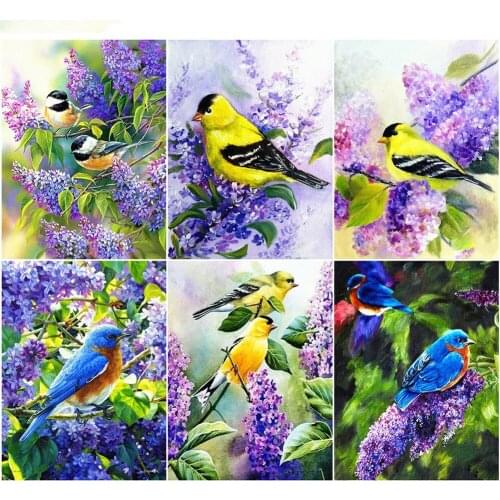 Full Kits Diamond Painting New Arrivals Bird Flowers Handmade Gift Diamond Embroidery Animals Mosaic Needlework Home Decoration
