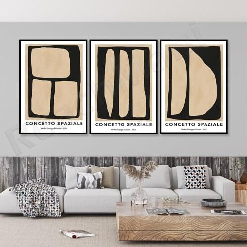 Italian medieval exhibition poster, abstract art print, Italian museum poster decoration gift