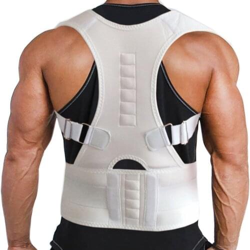 Adjustable Magnetic Back Brace Posture Corrector Spine Support Belt Shoulder Lumbar Correction Bandage Pain Corset For Men Women