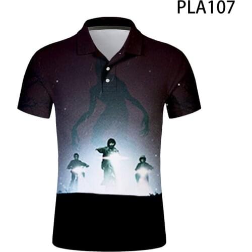 New Summer Stranger Things 3D Printed Men Polo Shirt Fashion Streetwear Casual Summer Polo Homme Harajuku Short Sleeve Ropa