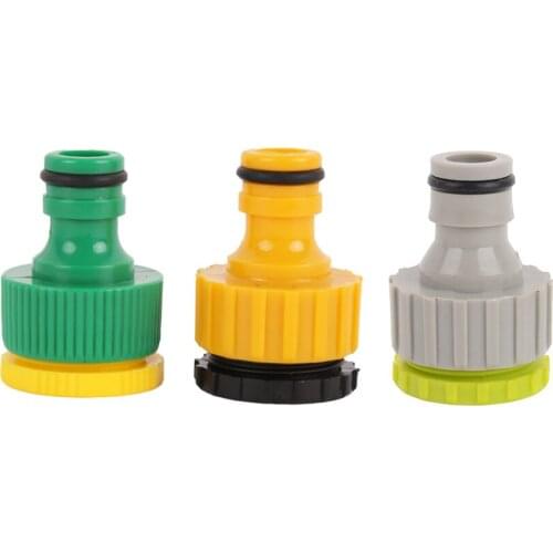 Garden Water Hose Connector G1/2 and G3/4 Adjustable Hose Tap Adapter Plastic Repair Kit Quick Connect Fitting 6pcs