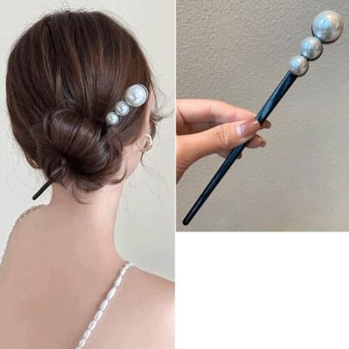 Fashion Women Chinese Style Hair Stick Acetate Barrette Clip Wedding Bridal Tiara Hair Accessories Wedding Hairstyle Design Tool
