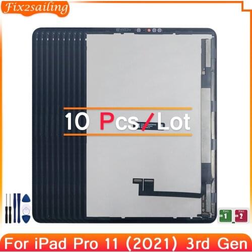 10 Pcs/Lot For Apple iPad Pro 11 (2021) 3rd Gen New Tested LCD Display Touch Screen Tablet Panel Digitizer Assembly Wholesale