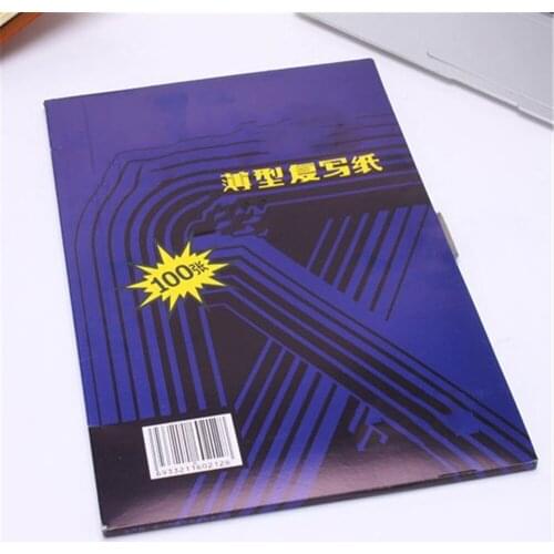 100pcs/box A4 12K Blue Carbon Stencil Transfer Paper Double Sided Hand Pro Copier Tracing Hectograph Repro 22x34cm