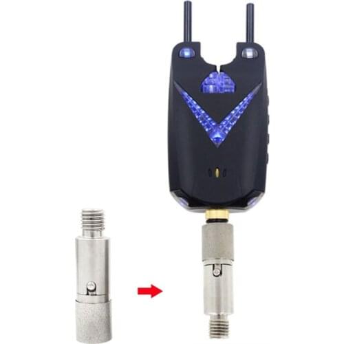 2Pcs Fishing Rod Pod Bank Sticks and Bite Alarms Fishing Quick Release Adapter Connector for Bite Alarms Fishing Tackle