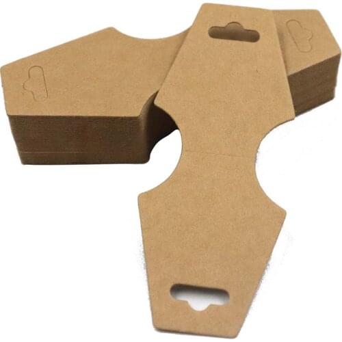 20Pcs Necklace Display Cards Blank Holder Paper Hanging Accessories for Bracelet Hair Ties DIY Jewelry Making Packaging