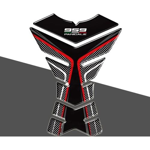 3D Resin Motorcycle Tank Pad Protector Case for Ducati 959 Panigale Corse Decals