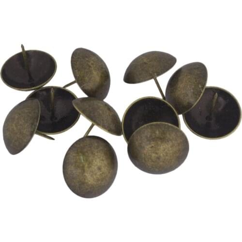 40 x 37mm Replacement Bronzy Antique Upholstery Nails Tacks Studs Thumb Tack Push Pins Ancient Style Furniture Fix Pack of 20