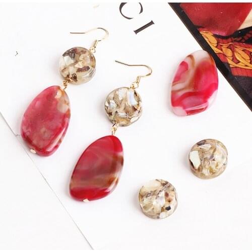 DIY handmade jewelry accessories Korea resin irregular Shell Pendant pendant earrings earrings wafer material