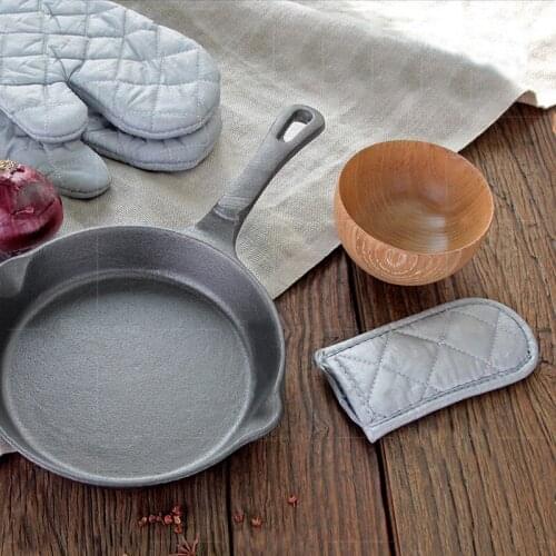 Potholder Cast Iron Skillet Grip Sleeve Cover Pots Non-Slip Cotton Pot Handle Holder Cookware Parts Pans Handle Parts Kitchen