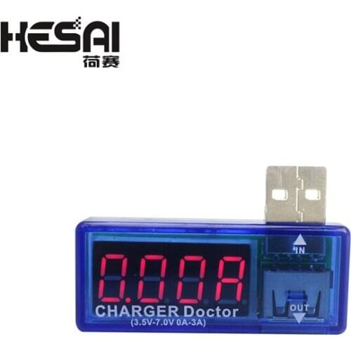 New Digital USB Mobile Power charging current voltage Tester Meter Mini USB charger doctor voltmeter ammeter