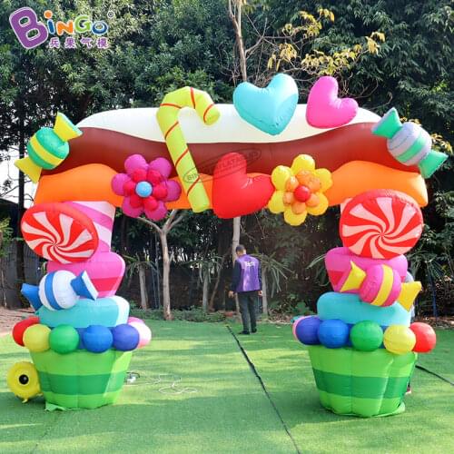 Dreamlike 4x3 meters inflatable candy arch for decoration / candy archway balloon toys