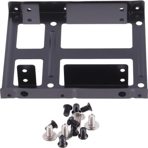 2.5 To 3.5 Hard Disk Bracket Hard Drive Dual Desktop SSD Mounting Bracket Internal Adapter
