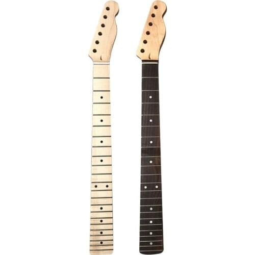 TL Electric Guitar Neck Handle 22 Frets Maple Rosewood Fretboard for Luthier Kit F1FD