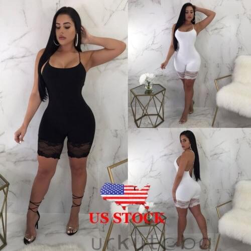 Hirigin 2019 New arrival Hot Sexy Charming Women Casual Sleeveless Bodycon Romper Jumpsuit Club Bodysuit Short Pants