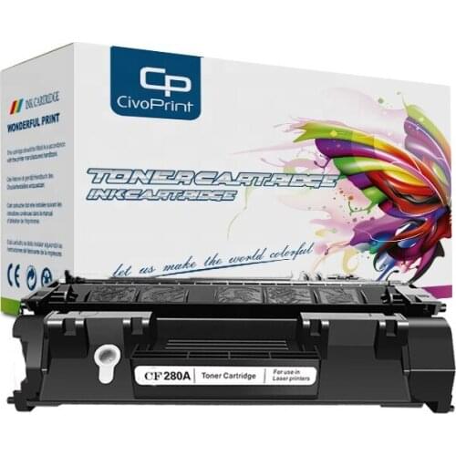 Civoprint CF280 280a 280 80A compatible toner cartridge Replacement for HP CF280A LaserJet Pro 400 401 M401dn M401n M401d 425dn