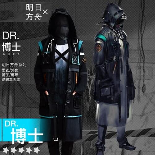 Game Arknights Doctor Cosplay Costume RHODES ISLAND Fashion Handsome Combat Uniform Male Halloween Party Role Play Clothing Suit