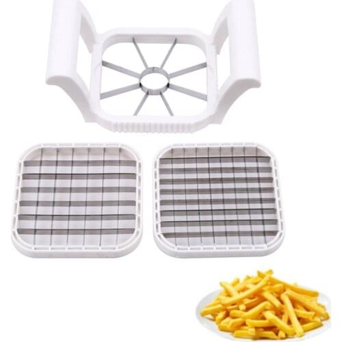 Kitchen Gadgets Multifunctional 3 In 1 Vegetable Fruit Slicer Cutter Stainless Steel Apple Potato French Fries Kitchen Accessory