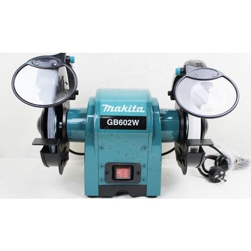 Japan Makita GB602W desktop grinder Metal grinder GB602 polisher 250W Wheel diameter: 150mm (6 ") Aperture: 12.7mm (1/2 ")