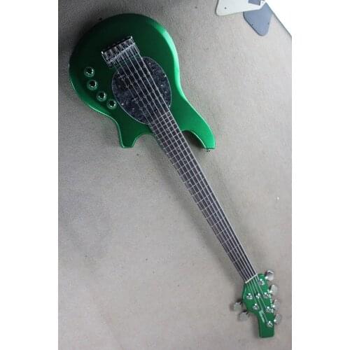 2016 new + factory + Ernie Ball Music Man Sting Ray BONGO Bass metallic green 6 strings bongo bass free shipping music man bongo