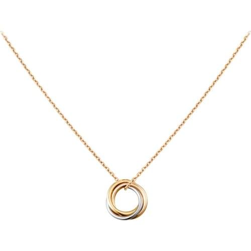 Wholesale Titanium Steel Gold Steel Plated Pendant Necklace For Women Girls Choker Collares Collier Necklace Women