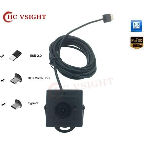 1080P HD Wide-Angle Camera Metal Shell USB Interface Camera Video Surveillance