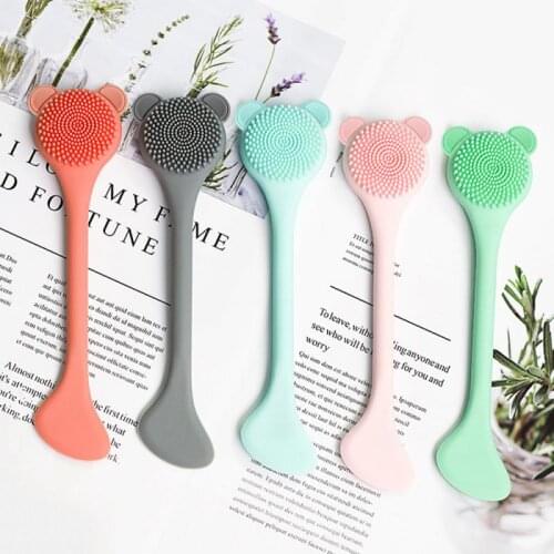 Silicone Facial Cleansing Brush Soft Face Body Exfoliating Pore Massage Deep Cleaning Skin Care Tool
