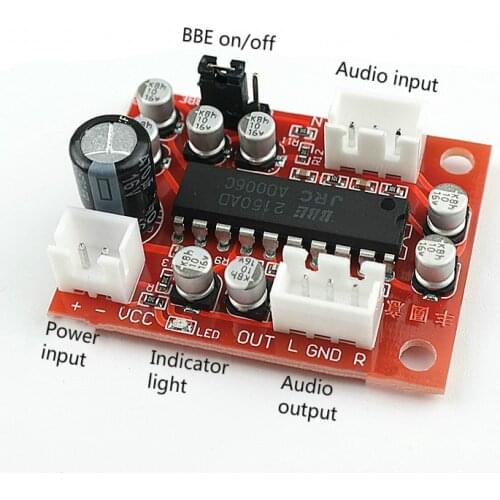 SOTAMIA 10 Pcs NJM2150BBE Tone Preamplifier Board Signal Sound Effect Exciter Treble Bass BBE Through Switch DIY Power Amplifier