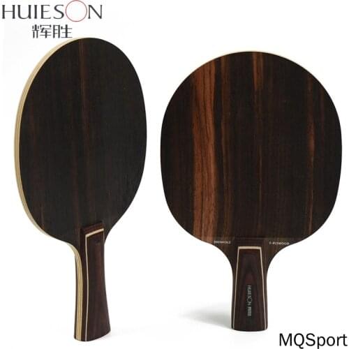 Huieson Super Hard Ebony Wood Table Tennis Blade 7 Ply High Speed Ping Pong Blade for Quick Attack Offensive Players