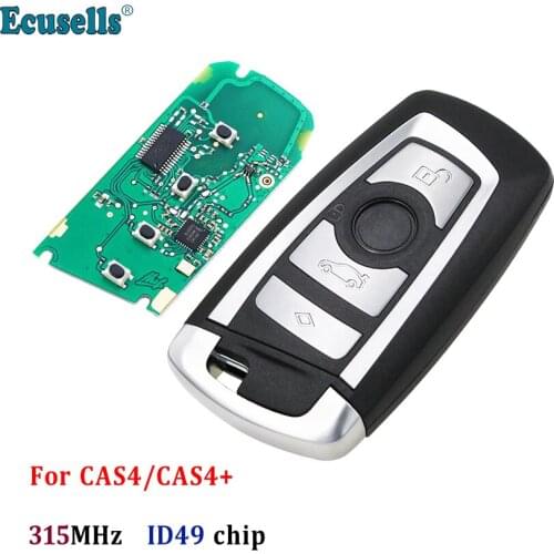 Smart 4 buttons 315MHz remote key fob for BMW F CAS4 CAS4+ 3 5 7 Series X5 X6 F20 F21 F22 F24 F30 F31 F32 ID49 Hitag Pro chip