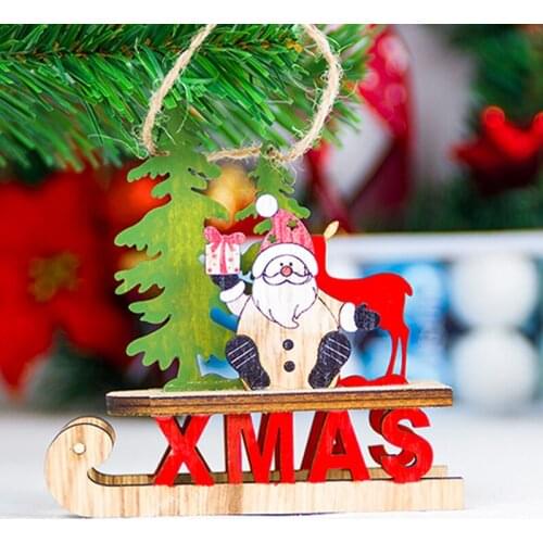 Деревянные новогодние украшения YOMDID China At AliExpress