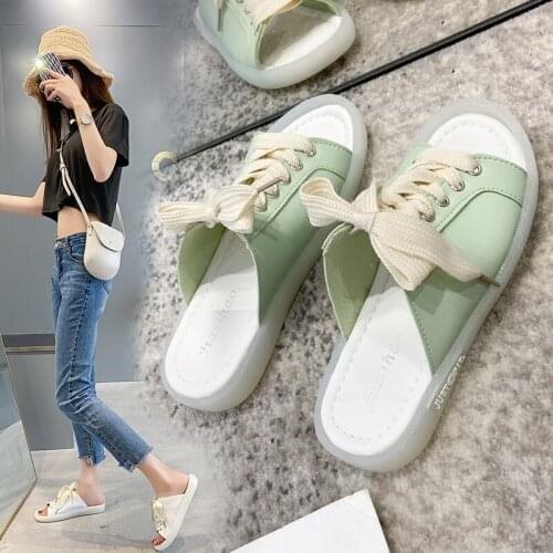 2021 Fashion Casual Sneakers Flat Heels Slides Women Sandals Comfort Platform Slippers Women Shoes Summer Size 35-43