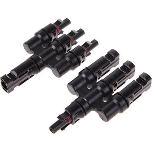 1Pair Solar Panel 1 to 3 MC4 T Branch Connector Cable Coupler Combiner 30A IP65