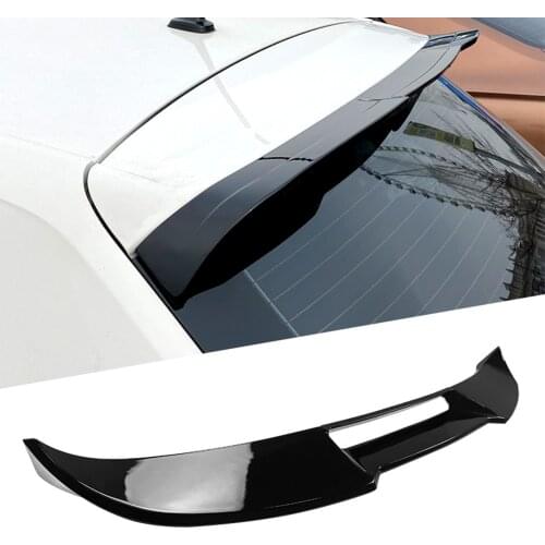 1pcs Car Accessories Rear Roof Spoiler Window Wing trim kits For Volkswagen VW Polo 2019 2020 2021 ABS Plastic