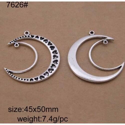 15pcs 45x50mm Alloy Ring Charms Pendants Jewelry DIY Fit Bracelets Necklace Earrings