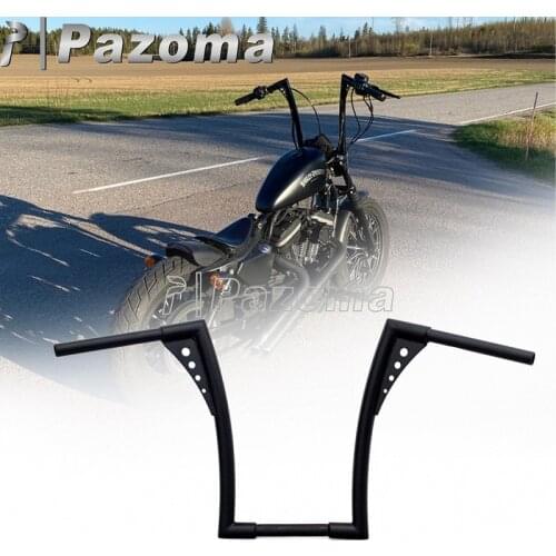16" APE Hanger Handlebar 34-1/2" Wide 1-1/4" 1" Drag Bar Universal Fat Bar for Harley Sportster XL 883 1200 Chopper Cafe Racer