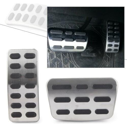 2pcs/Set Car Gas Brake Pedal AT Foot Pads For Hyundai Solaris Verna Accent ix25 i20 For Kia Rio Soul KX3 K2 2011-2019