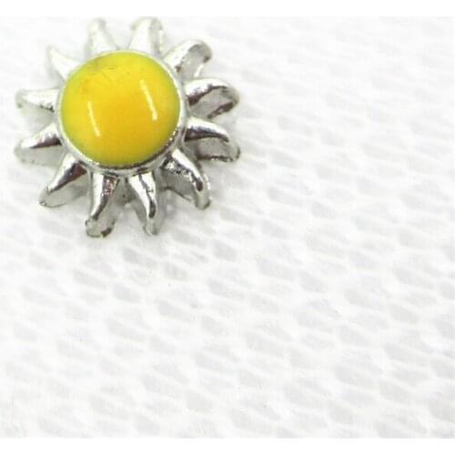 20pcs/lot Hot Selling Silver Sun Floating Charms Living Glass Memory Floating Lockets DIY Jewelry Charms