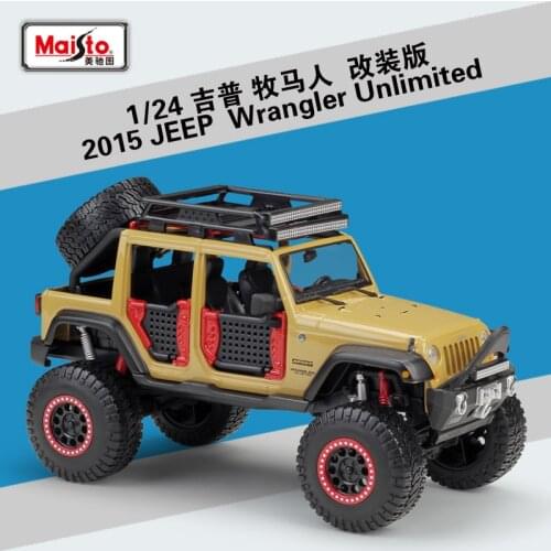 Maisto 1:24 Jeep Wrangler Unlimitedr Modified Simulation Alloy Car Model collection gift toy