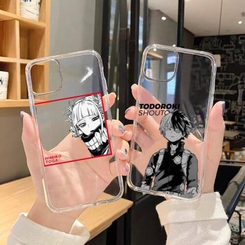 My hero academia Phone Case Transparent soft For iphone 5 5s 5c se 6 6s 7 8 11 12 plus mini x xs xr pro max