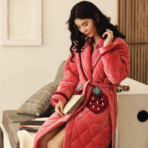 Женские плюшевые халаты DerDerBiu China At AliExpress