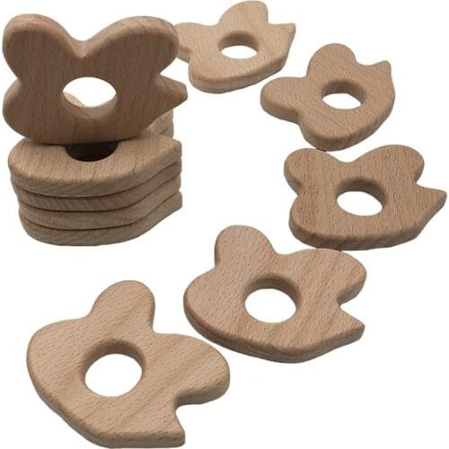 Wooden Bee Insect Teether For Baby Teether Infant Kids Chew Tooth Toys Baby Dental Care Strengthening Tooth Training Safety