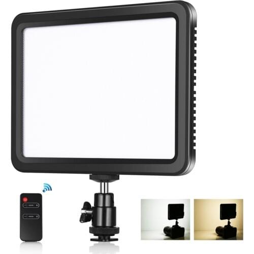 PULUZ 116 LEDs 12W 3300-5600K Dimmable Studio Video Photo Light with Remote Control DV Camera DSLR Cameral Cell Phone Fill Light