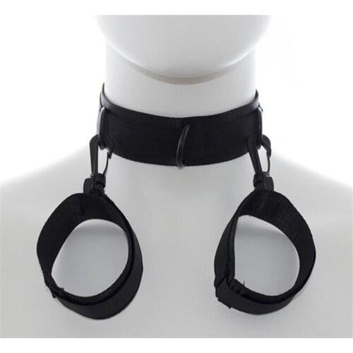 Adult Games Sexy Hand Cuffs Wrist Neck Restraints Bondage HandCuffs Games Sex Products Erotic Toys Sex Toys For Couples