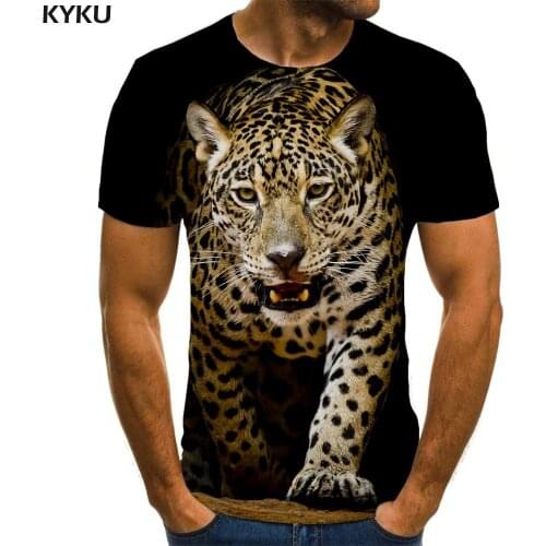 3d Tshirt Tiger T-shirt Men Cheetah Shirt Print Animal Tshirt Printed Harajuku Funny T shirts Mens Clothing summer Cool Male