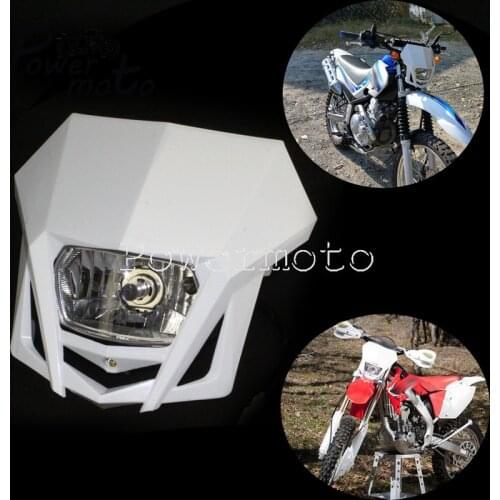 MX Enduro Headlight Off-Road Dirt Bike Headlamp Front Running Lighting Mask For Honda Yamaha CRF XR WR TE 250 450