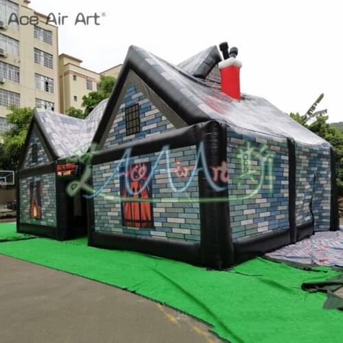 Outdoor commercial inflatable tent inflatable bar tent house shape beer tent for party events