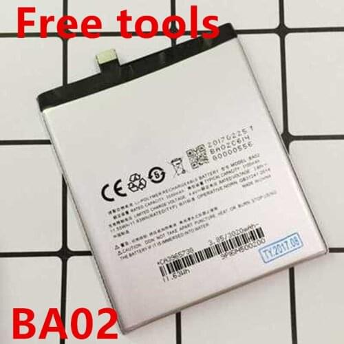 NEW 100% New Top Brand 3100mAh Battery for Meizu Meizy A680Q E-A680Q BA02+Free tools