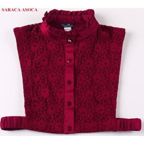 Wholesale Retial New Fashion Lace False Collar Ladies All-Match Adjustable Elastic Detachable Shirt Fake Collars Womens A75