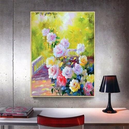 Full Square/Round 5D DIY Diamond Painting Flower rose Embroidery Cross Stitch kit Mosaic picture of Rhinestones Decor Gift TY105